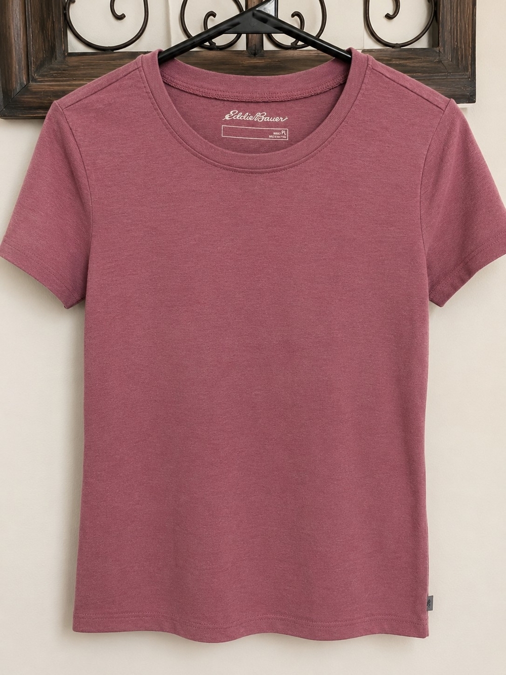 Eddie Bauer Women's Short Sleeve Crewneck Tee in Mauve
